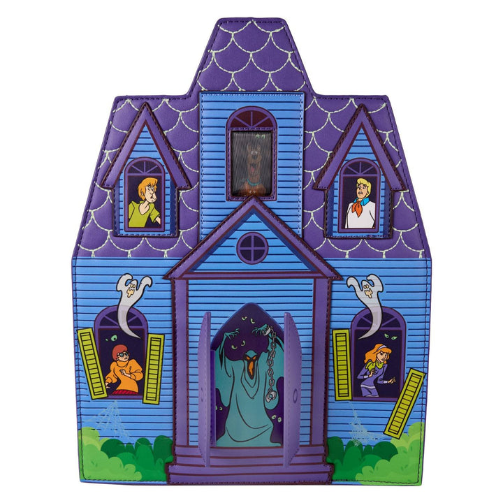 Loungefly Warner Brothers Scooby-Doo Mystery Inc. Haunted Mansion Lenticular Mini Backpack