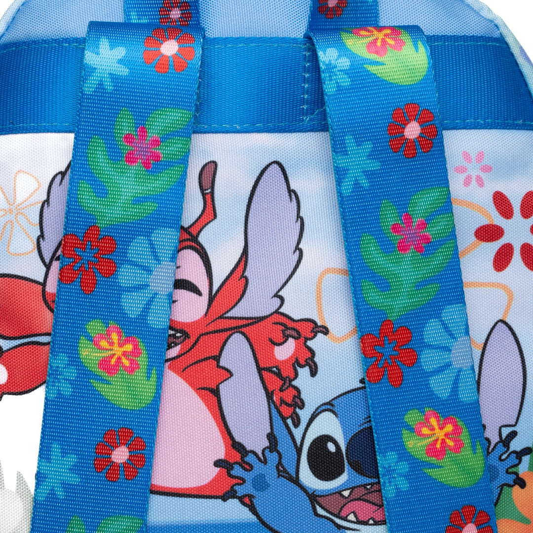 Wondapop Disney Stitch And Leroy 13" Deluxe Nylon Mini Backapck
