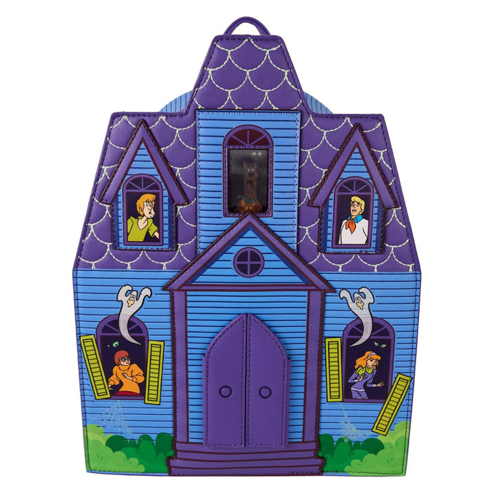 Loungefly Warner Brothers Scooby-Doo Mystery Inc. Haunted Mansion Lenticular Mini Backpack