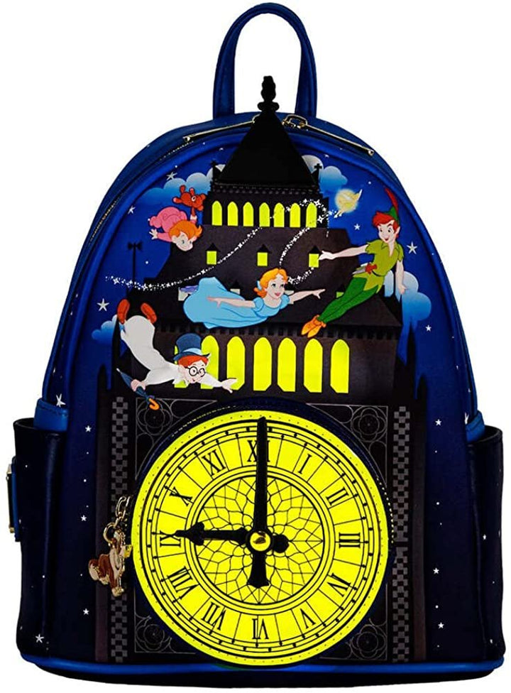 Loungefly Disney Peter Pan Glow Clock Mini Backpack
