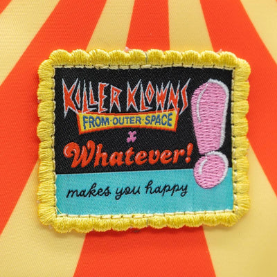 Whatever Makes You Happy Killer Klowns from Outer Space Padded Pin Trading Tent Crossbody with Bag Charm