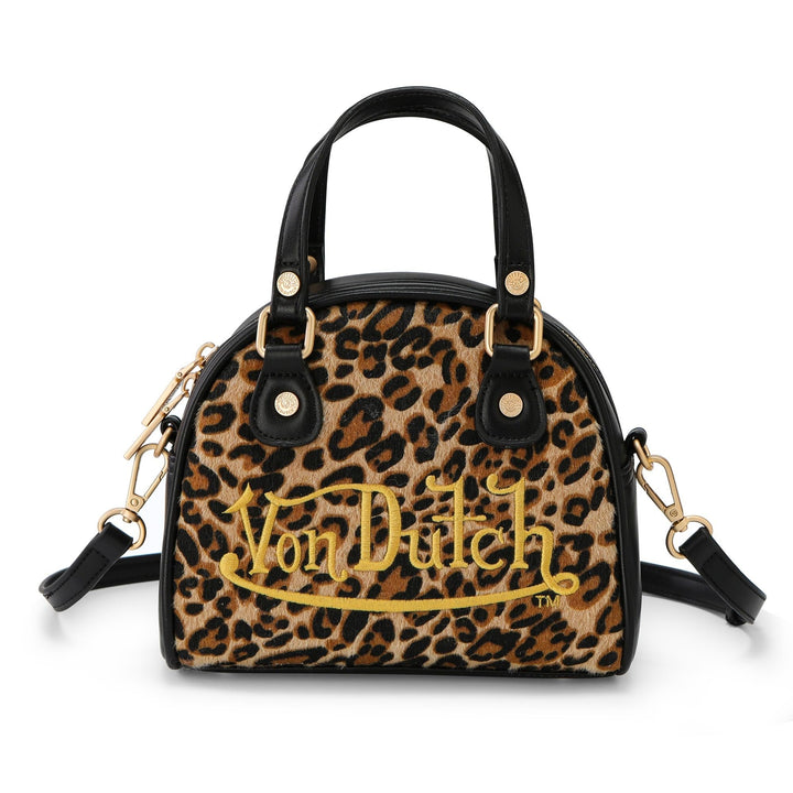 Von Dutch Womens Pony Hair Bowling Bag – Stylish Women&