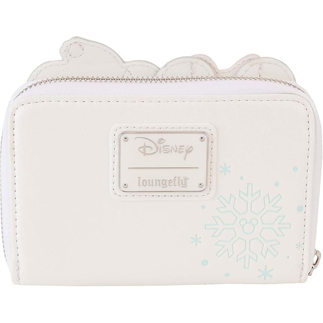 Loungefly Disney Mickey and Minnie Pastel Snowman Zip-Around Wallet