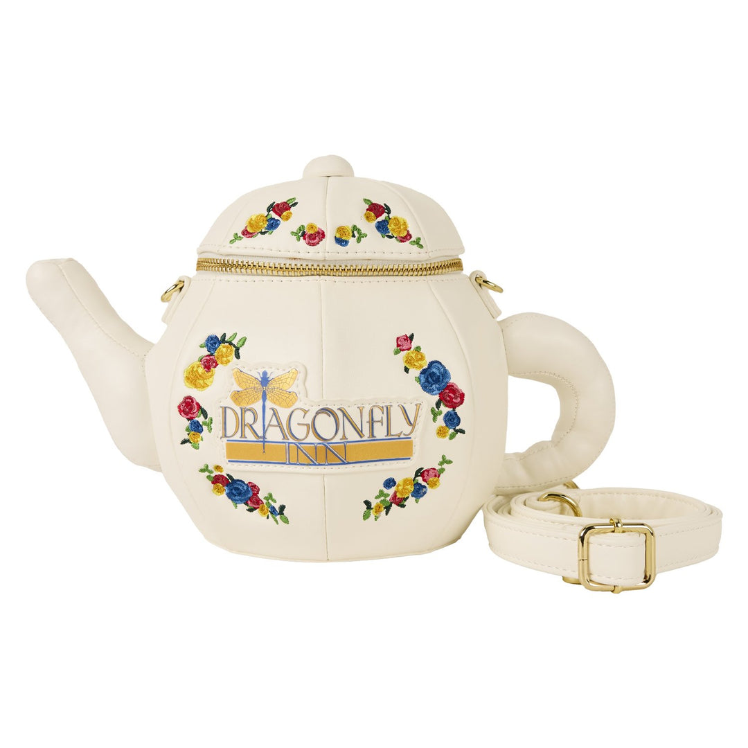 Loungefly Warner Brothers Gilmore Girls Dragonfly Inn Figural Teapot Crossbody Bag