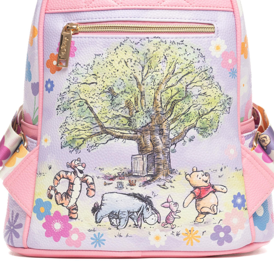 Wondapop Disney Winnie the Pooh and Friends Tree House 11" Vegan Leather Fashion Mini Backpack