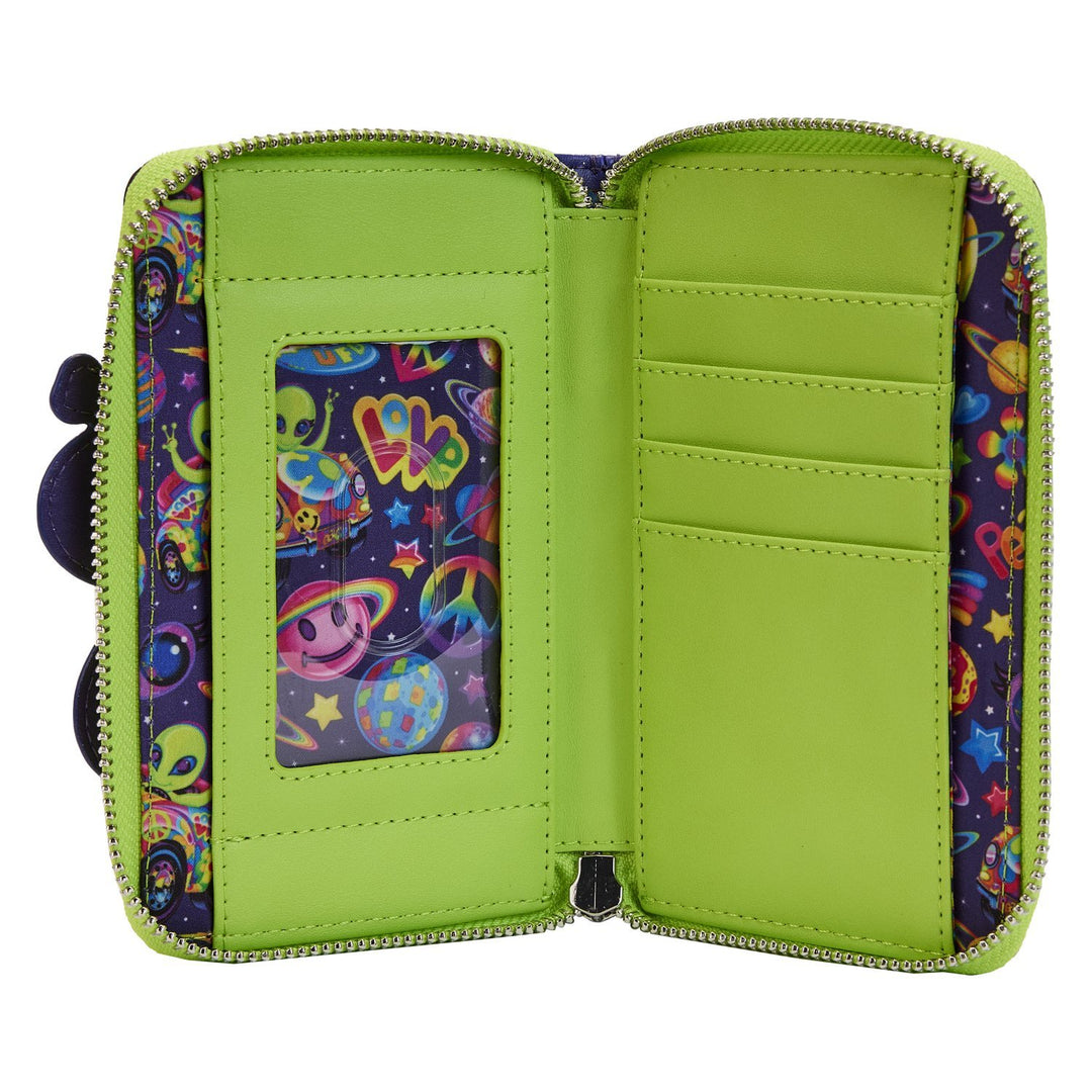 Loungefly Lisa Frank Cosmic Alien Ride Zip-Around Wallet