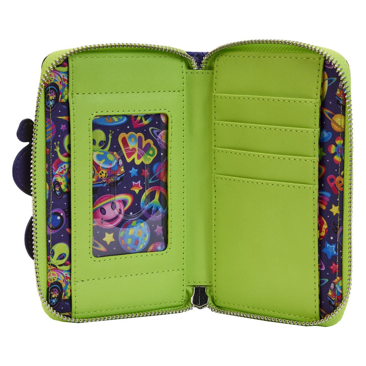 Loungefly Lisa Frank Cosmic Alien Ride Zip-Around Wallet