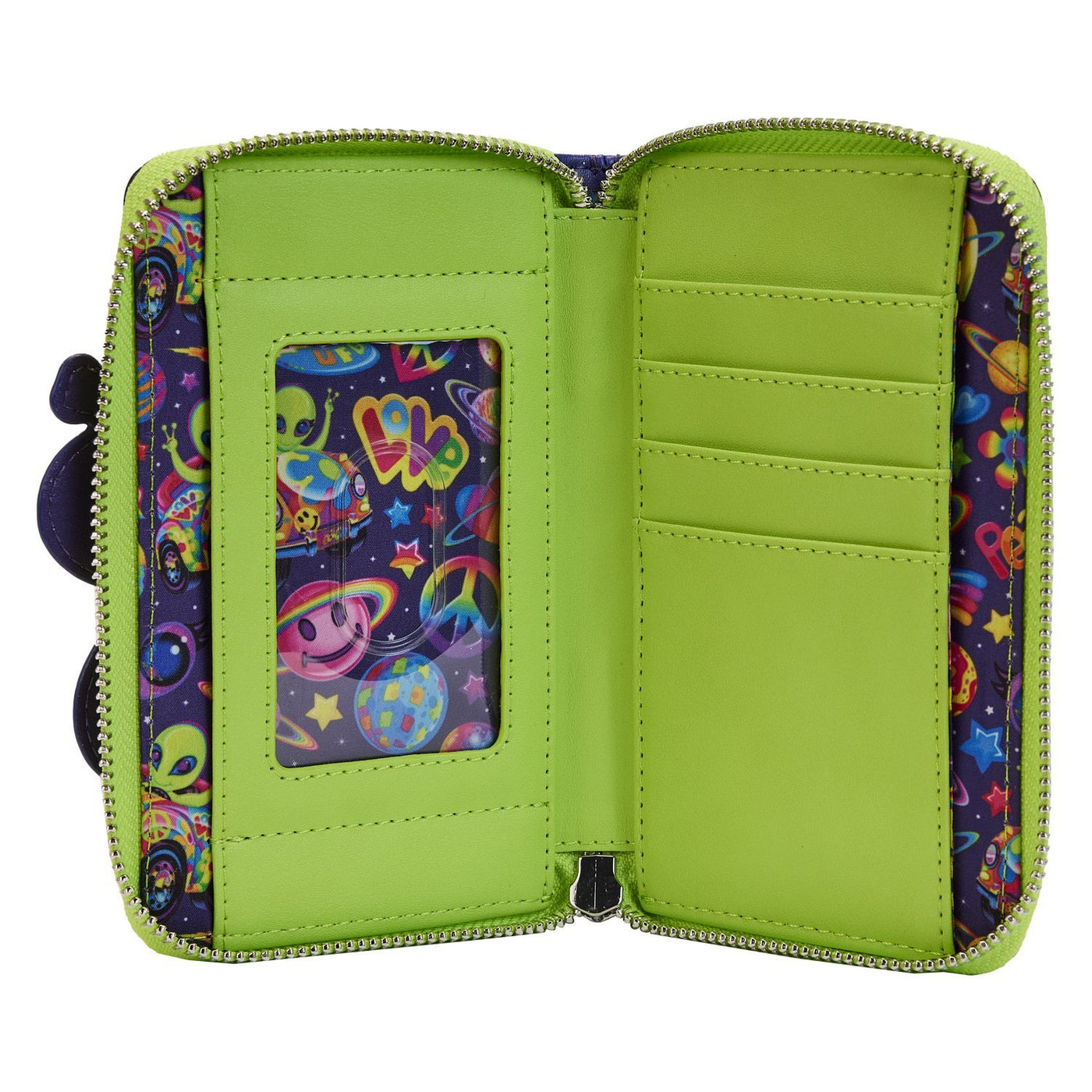 Loungefly Lisa Frank Cosmic Alien Ride Zip-Around Wallet