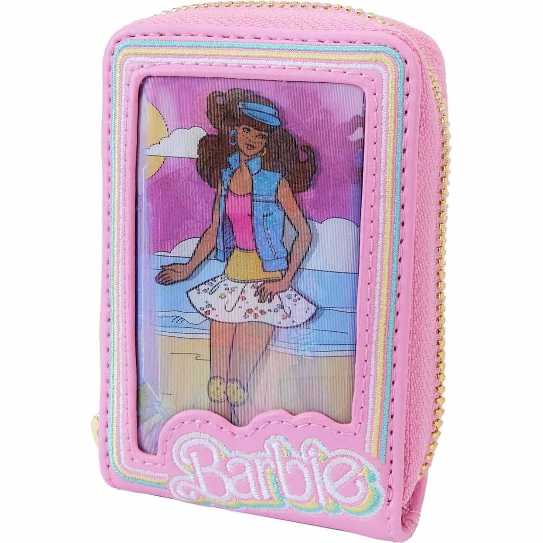 Loungefly Mattel Barbie 65th Anniversary Doll Box Triple Lenticular Zip-Around Wallet