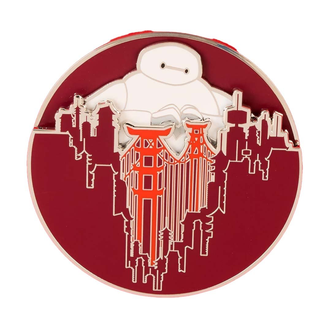 Loungefly Disney Big Hero 6 10th Anniversary Baymax San Fransokyo Love 3" Collector Box Sliding Pin