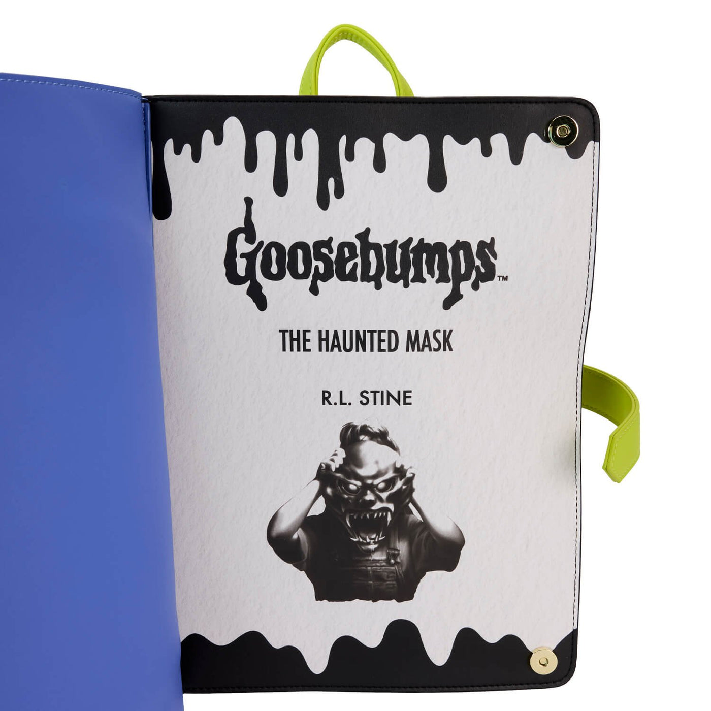 Loungefly Sony Goosebumps Haunted Mask Mini Backpack open cover