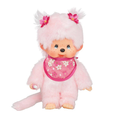 Monchhichi Sakura (Cherry Blossom) Girl Plush Toy - Pink