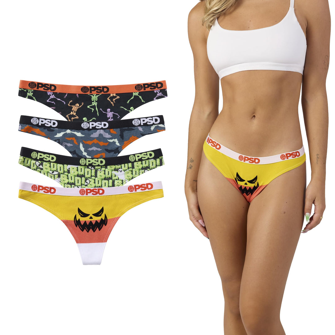 PSD Underwear Women's Halloween Modal Thong Boxed Set - 4 Pack