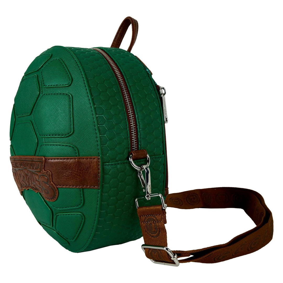 Loungefly Nickelodeon TMNT Figural Shell Convertible Mini Backpack &amp; Crossbody Bag