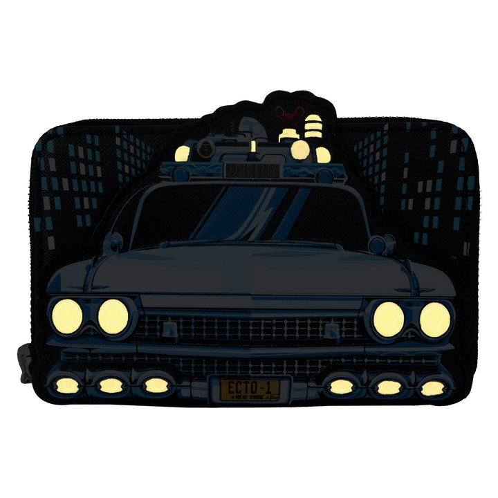 Loungefly Sony Ghostbusters Ecto-1 Glow Zip Around Wallet