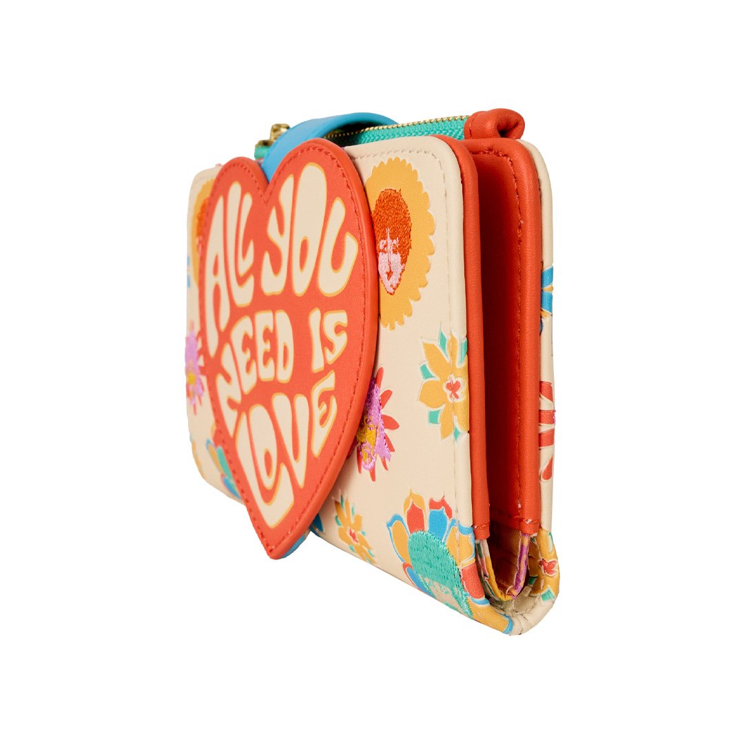 Loungefly The Beatles All You Need Is Love Flap Wallet