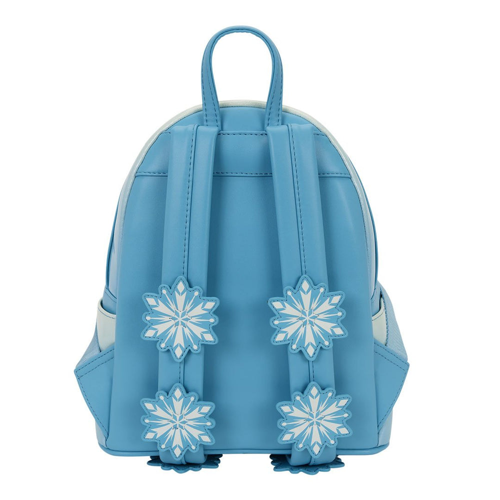 Loungefly Disney Frozen Princess Elsa Glitter Sequin Cosplay Mini Backpack