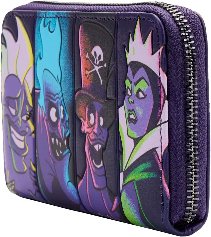 Loungefly Disney Villains In the Dark Zip-Around Wallet