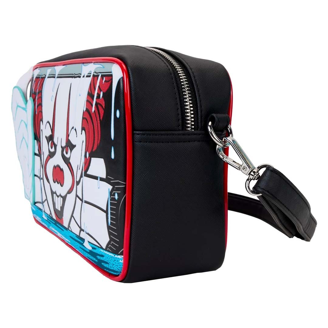 Loungefly Warner Brothers IT Pennywise Balloon Glow Crossbody Bag With Coin Bag