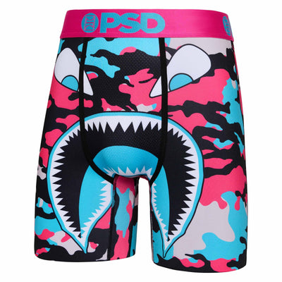 PSD Underwear Men's Camo Drip Boxer Briefs 3-Pack - Warface pink blue black camo