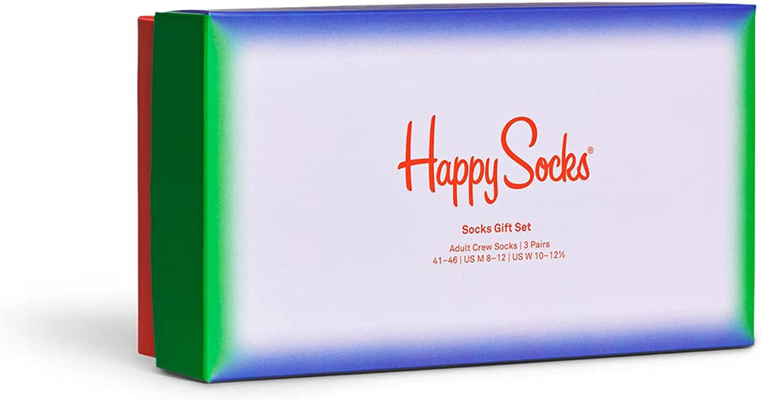 Happy Socks colorful and fun Socks for Men and Women 3-pack Color Smash Socks Gift Set
