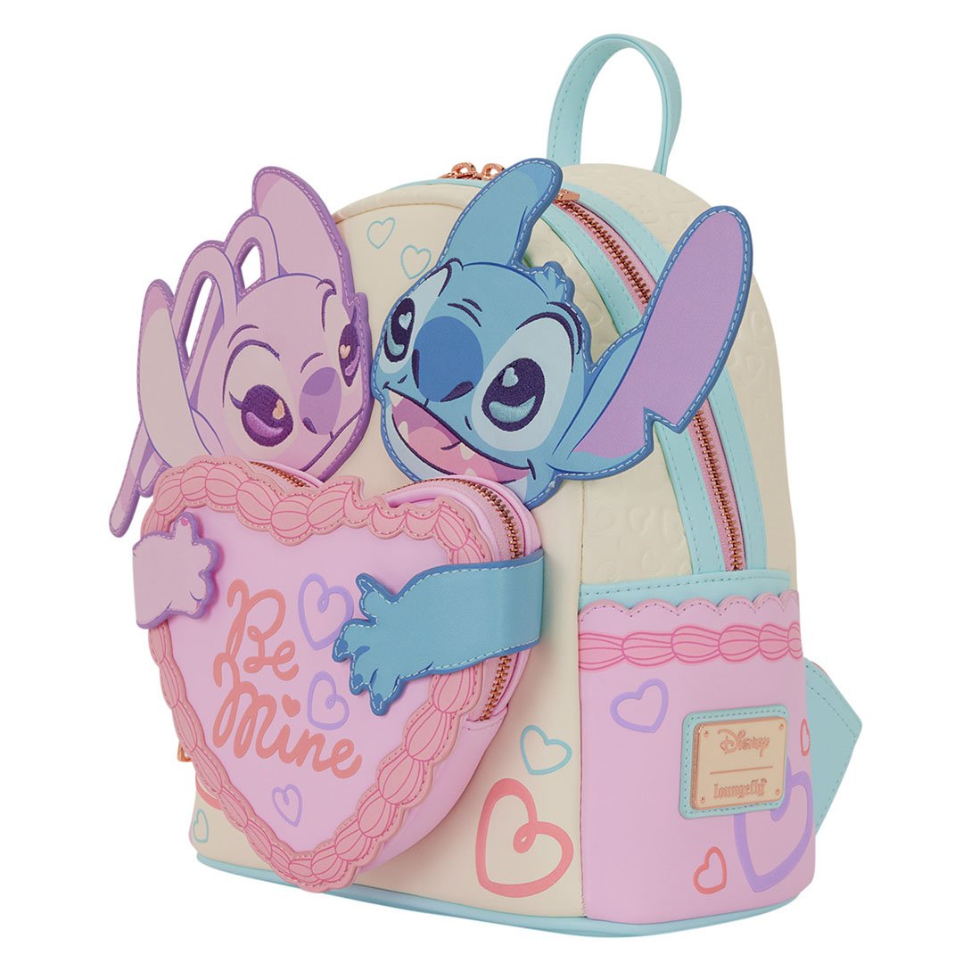 cute disney mini backpack Loungefly Lilo and Stitch Be Mine Mini Backpack