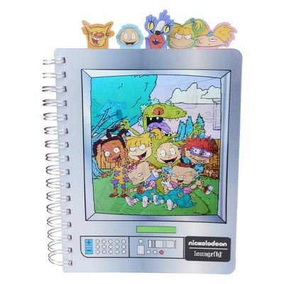 Loungefly Nickelodeon Retro TV Triple Lenticular Tab Journal - Front 3