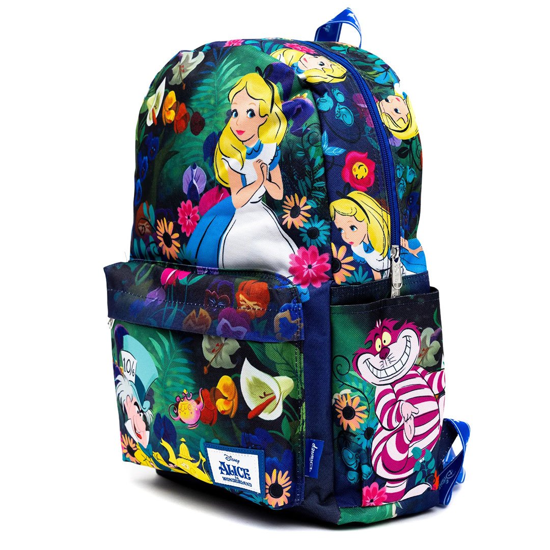 WondaPop Disney Alice in Wonderland 17" Full Size Nylon Backpack - Side 2