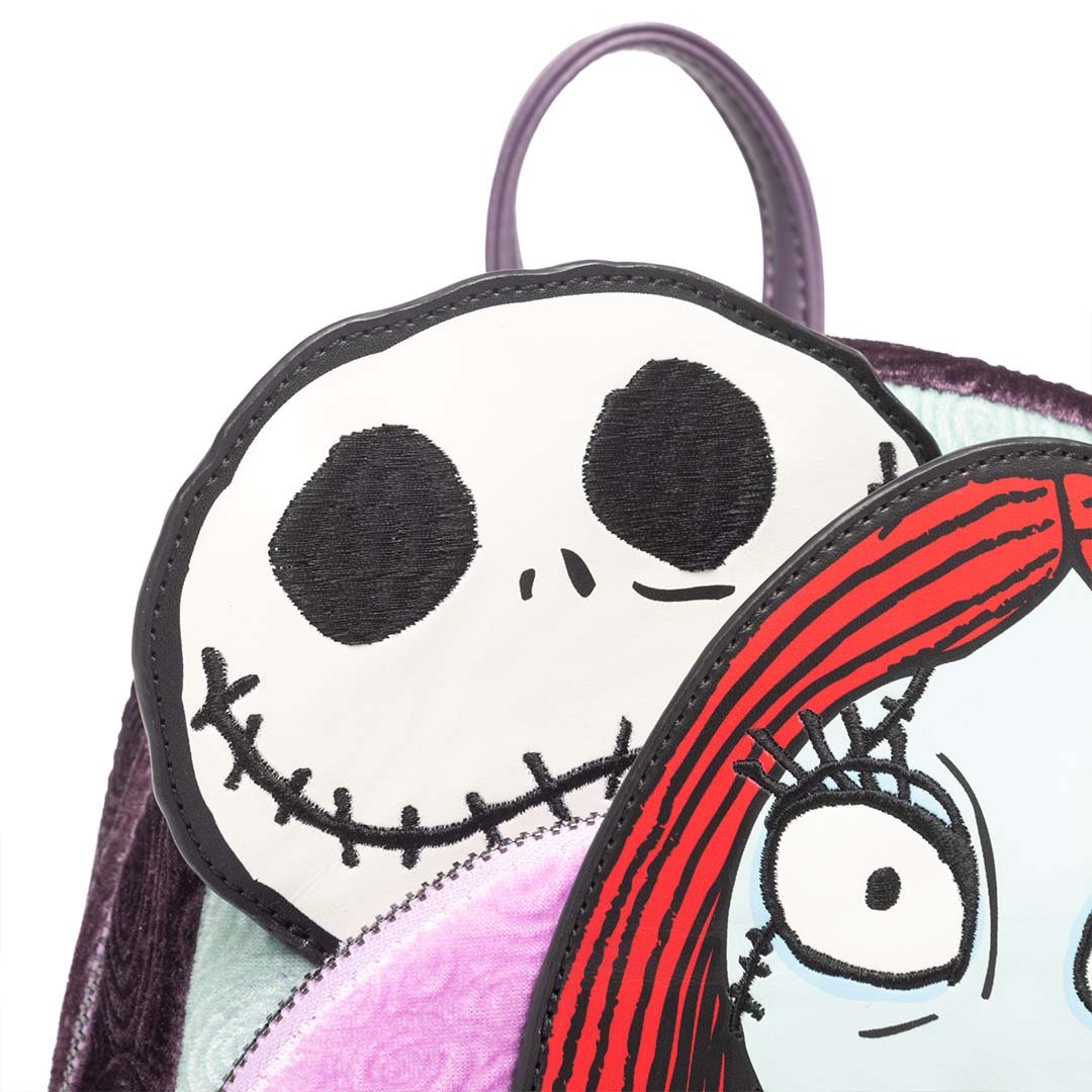 Loungefly Disney Nightmare Before Christmas Glow in the Dark Jack, Sally and Zero Mini Backpack - 707 Street Exclusive