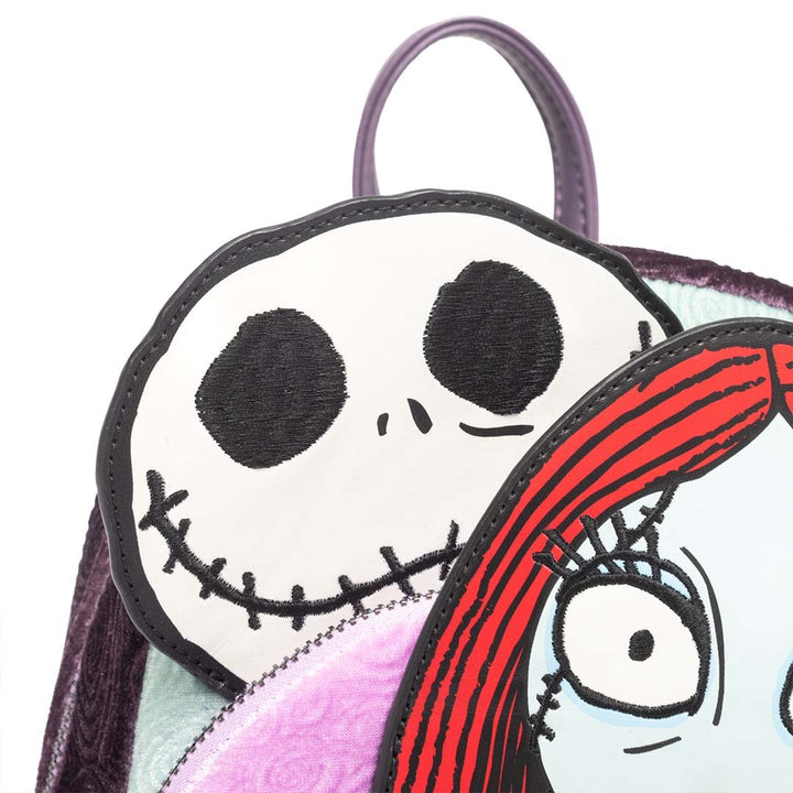 Loungefly Disney Nightmare Before Christmas Glow in the Dark Jack, Sally and Zero Mini Backpack - 707 Street Exclusive