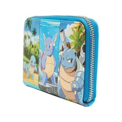 Loungefly Pokemon Squirtle Evolution Zip-Around Wallet
