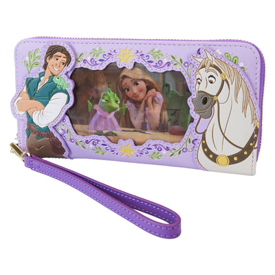 Loungefly Disney Tangled Princess Rapunzel Lenticular Wristlet Wallet - Front