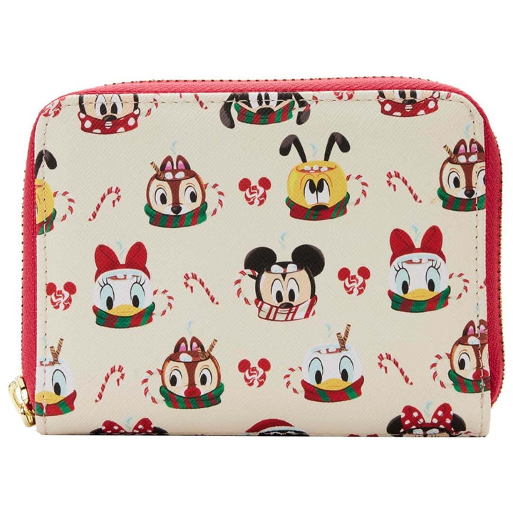 Loungefly Disney Hot Cocoa Mugs Allover Print Zip-Around Wallet