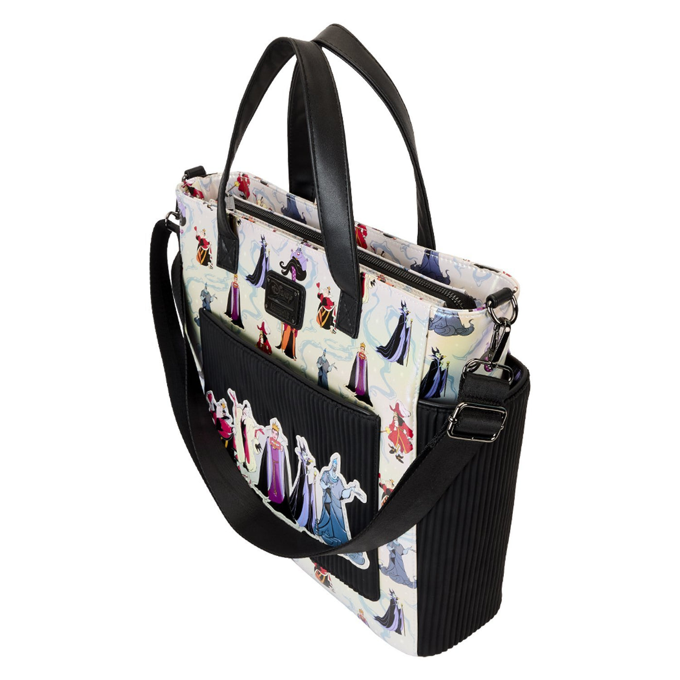 Loungefly Disney Villains Iridescent All-Over Print Convertible Backpack & Tote Bag