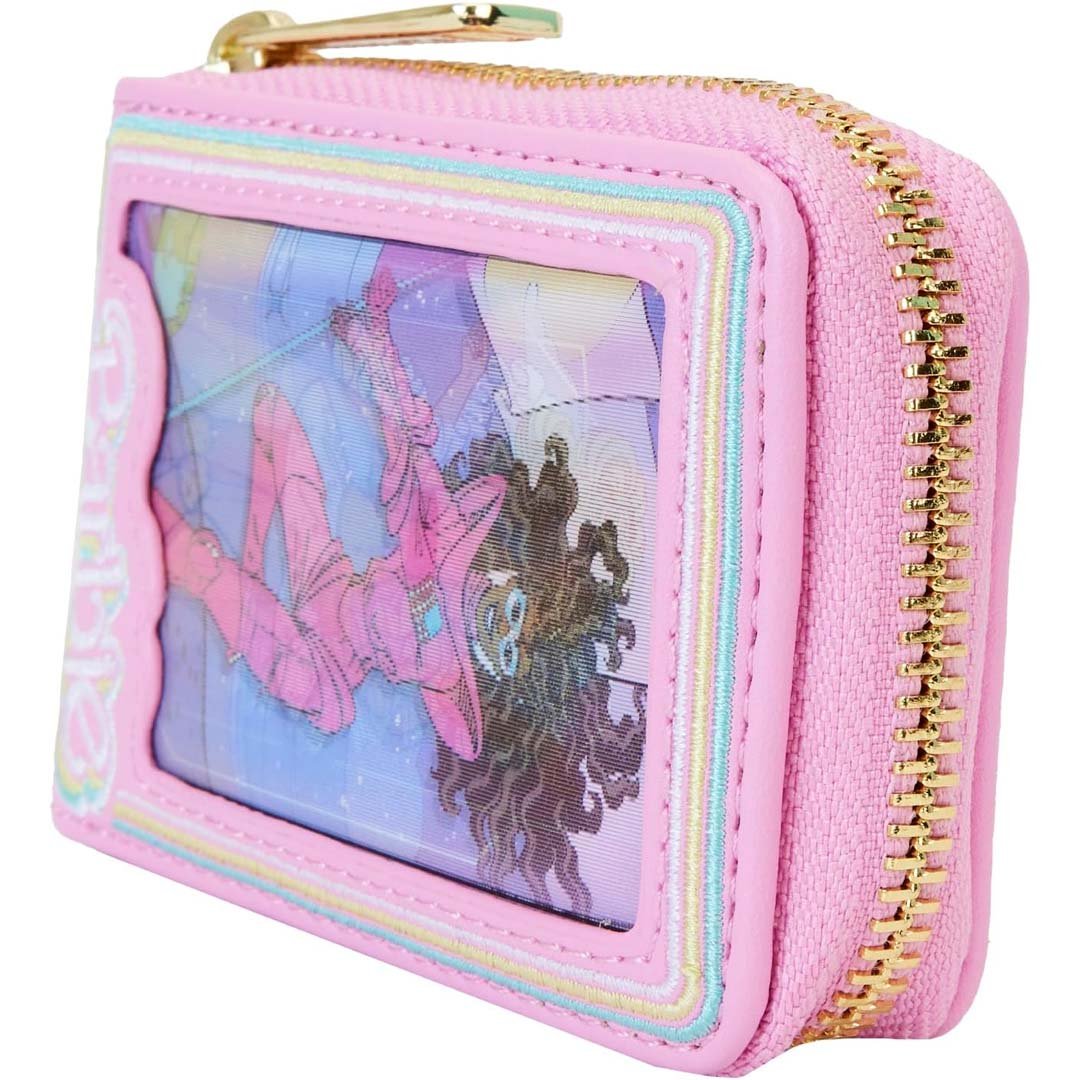 Loungefly Mattel Barbie 65th Anniversary Doll Box Triple Lenticular Zip-Around Wallet