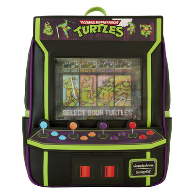 Loungefly Nickelodeon TMNT 40th Anniversary Vintage Arcade Mini Backpack - Front