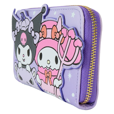 Loungefly Sanrio Kuromi Pumpkin Zip-Around Wallet - angle