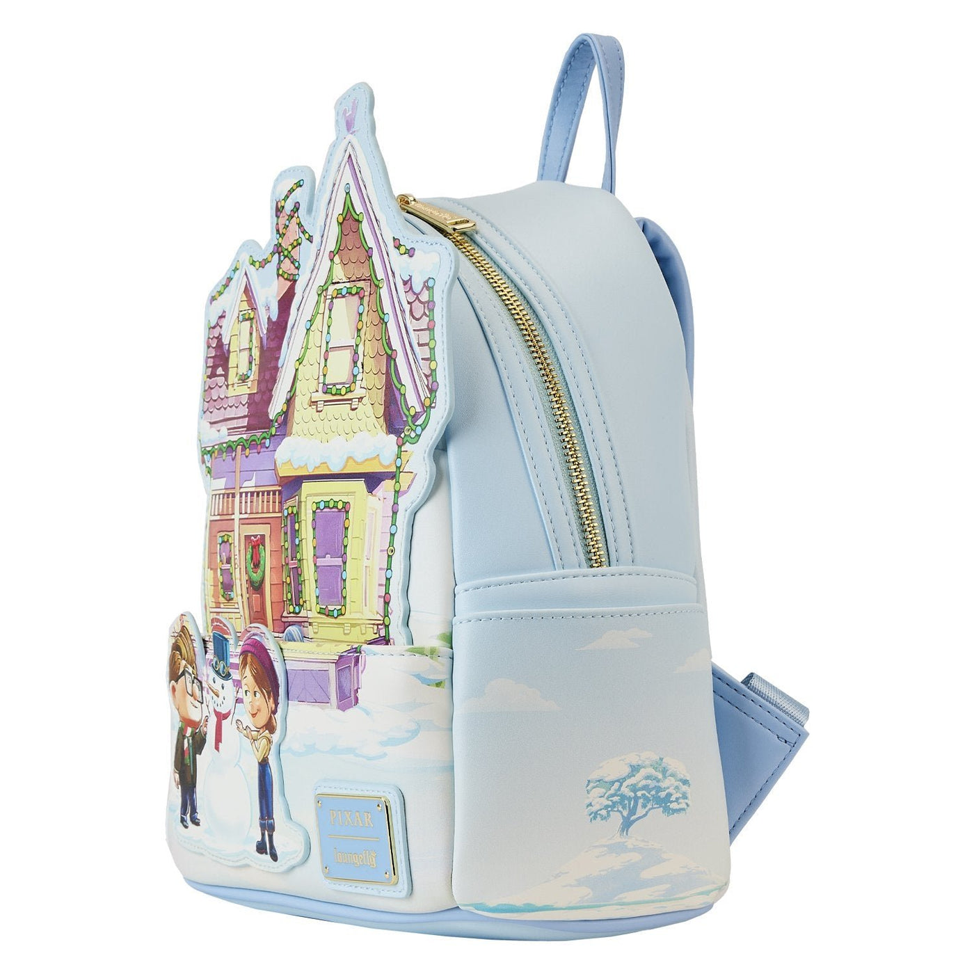 Loungefly Disney Pixar Up House Christmas Lights Mini Backpack - Side View