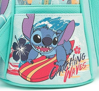 WondaPop Disney Stitch 11" Vegan Leather Mini Backpack - Side 1