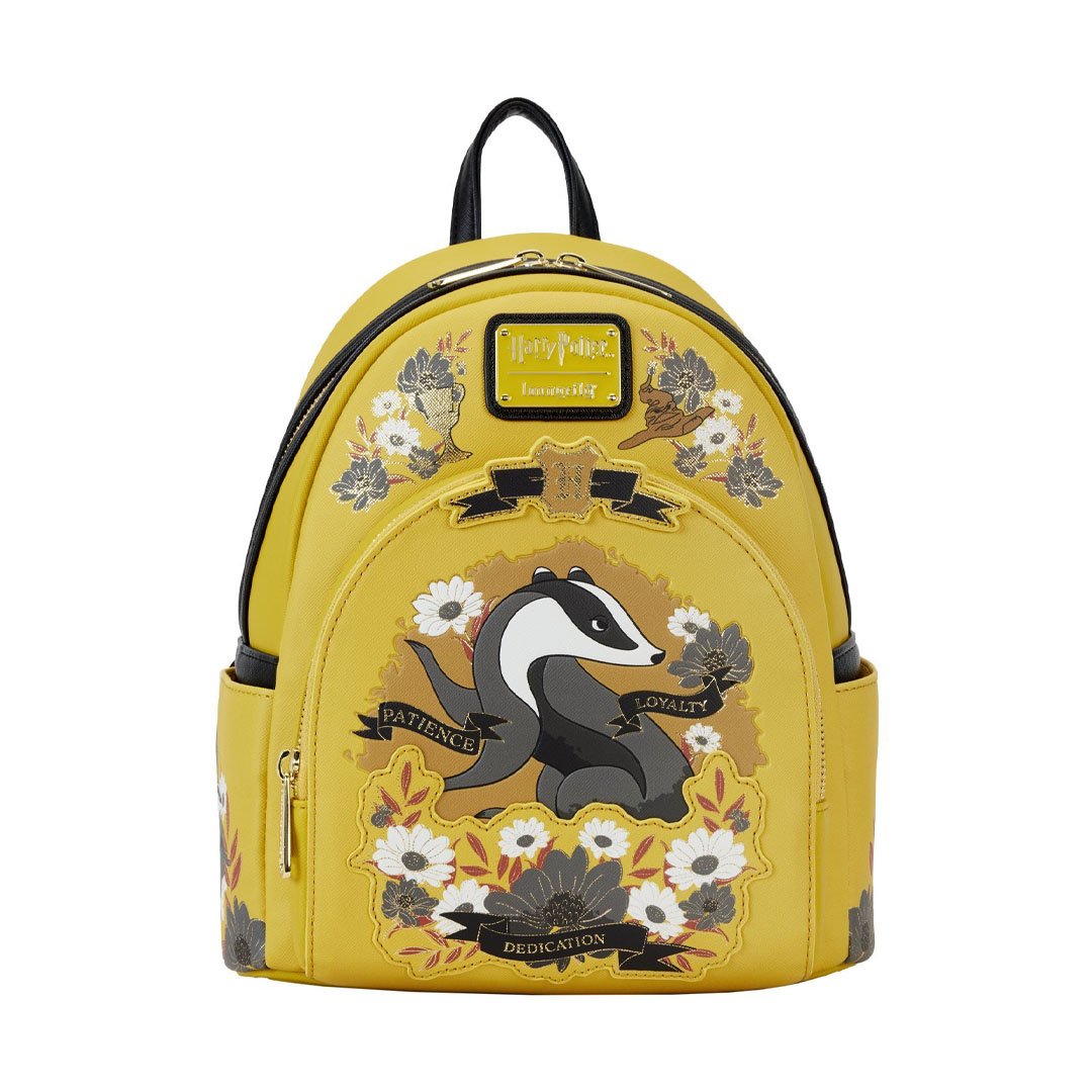 Loungefly Warner Brothers Harry Potter Hufflepuff House Tattoo Mini Backpack
