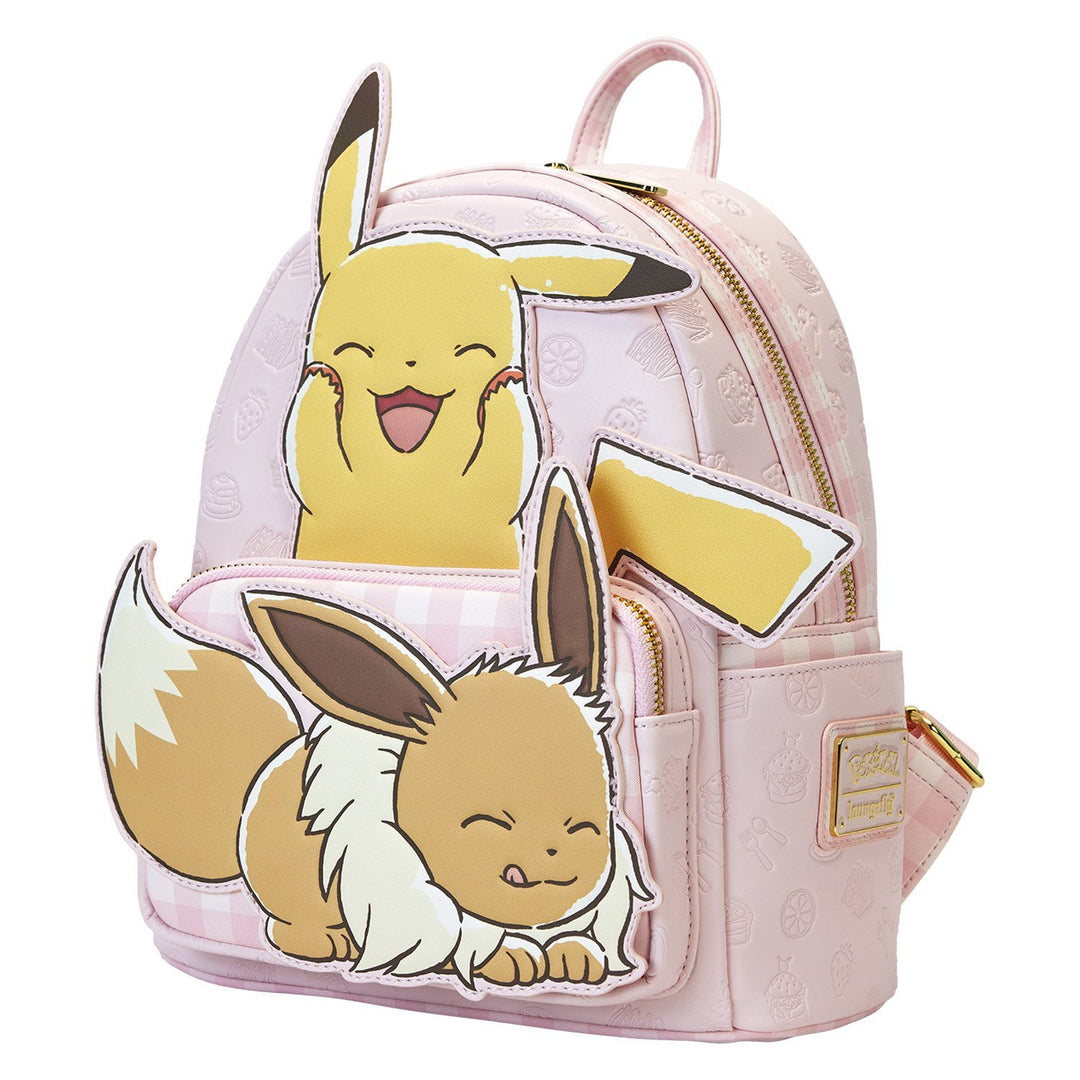 Loungefly Pokemon Café Pikachu &amp; Eevee Mini Backpack