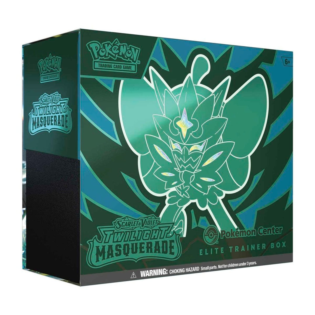Pokemon TCG: Scarlet and Violet Twilight Masquerade Elite Trainer Box Card Game - Front of box