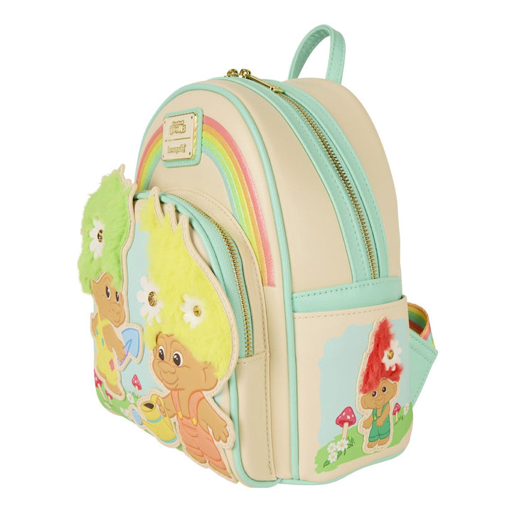 Loungefly Universal Classic Trolls Plush Glitter Mini Backpack