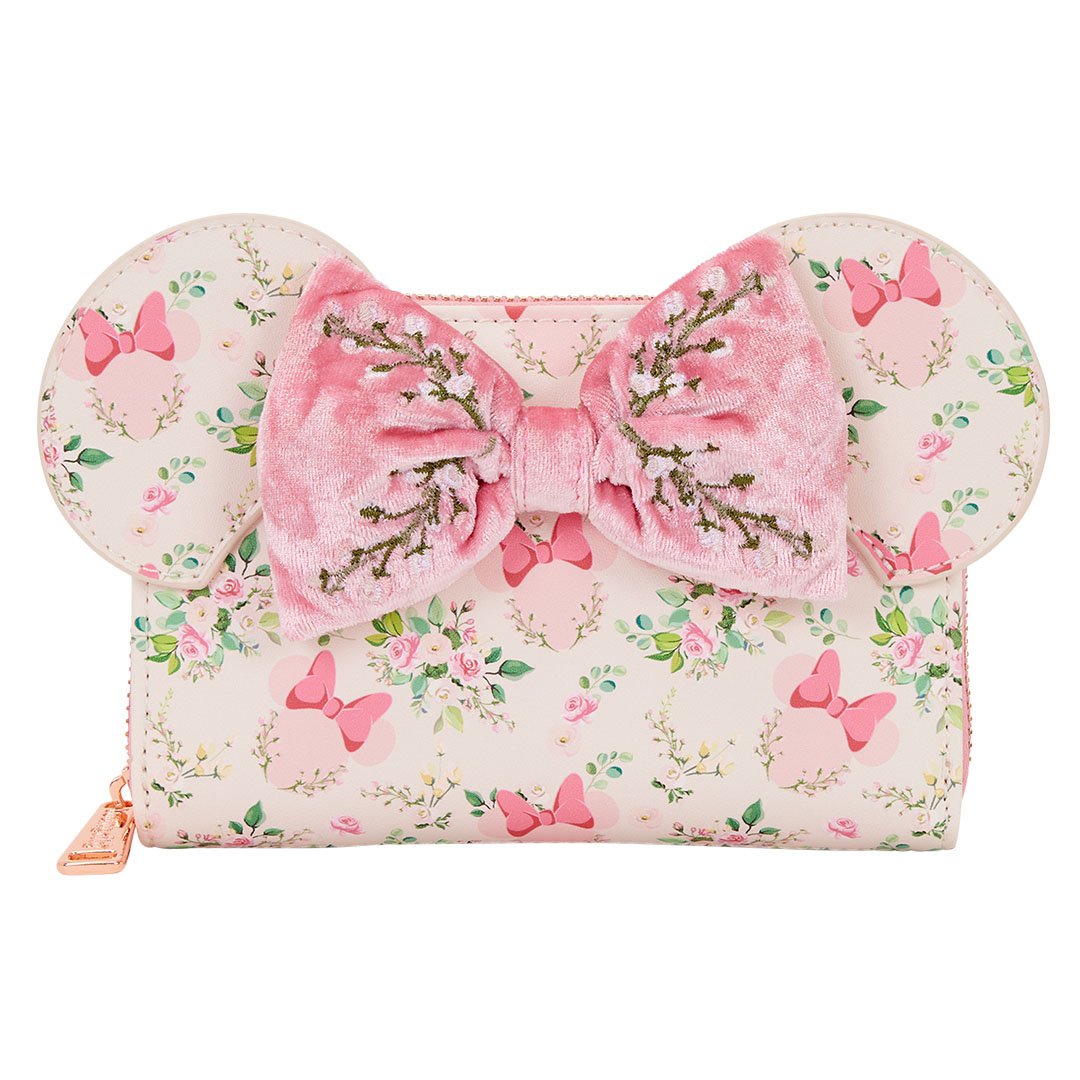 Loungefly Disney Minnie Mouse Floral Zip Around Wallet