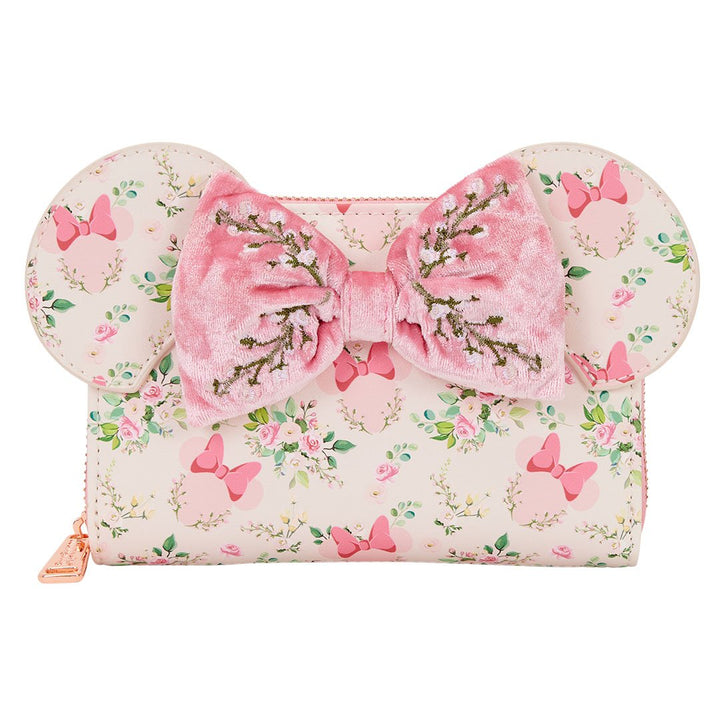 Loungefly Disney Minnie Mouse Floral Zip Around Wallet