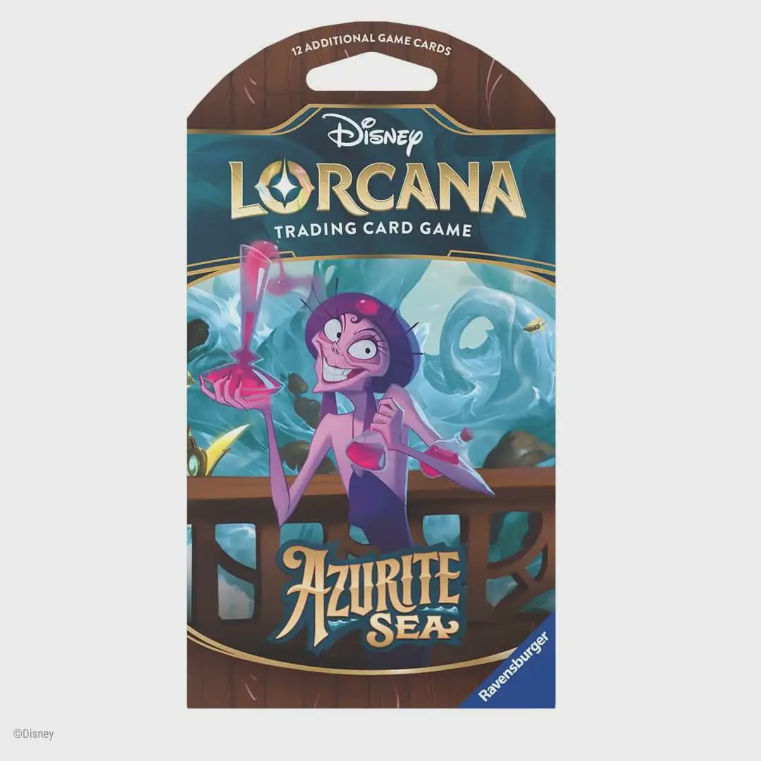 Ravensburger Disney Lorcana Trading Card Game: Azurite Sea Assorted Single Booster Pack