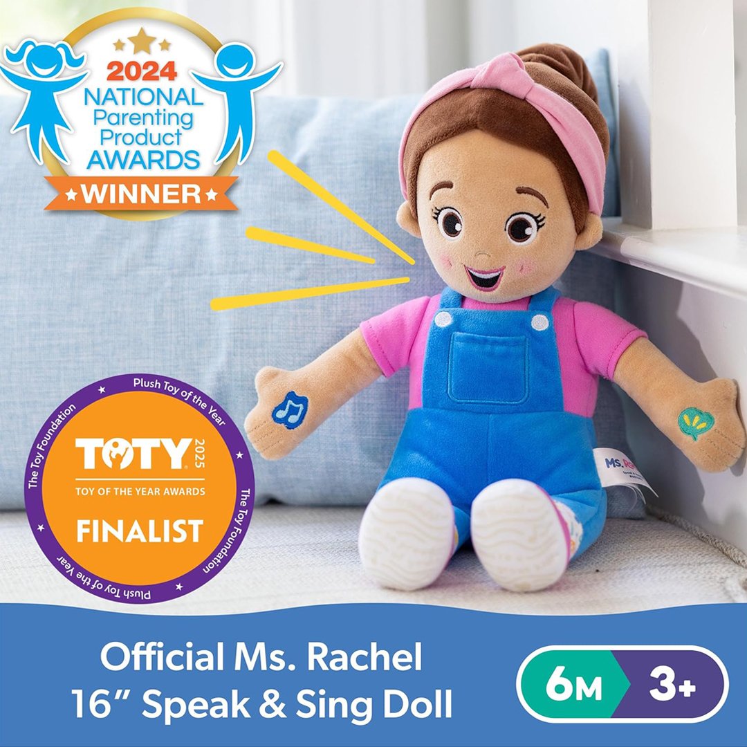 Ms. Rachel Official Speak &amp; Sing Doll 16”