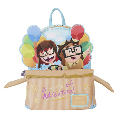 Loungefly Pixar Up 15th Anniversary Spirit of Adventure Mini Backpack - Front