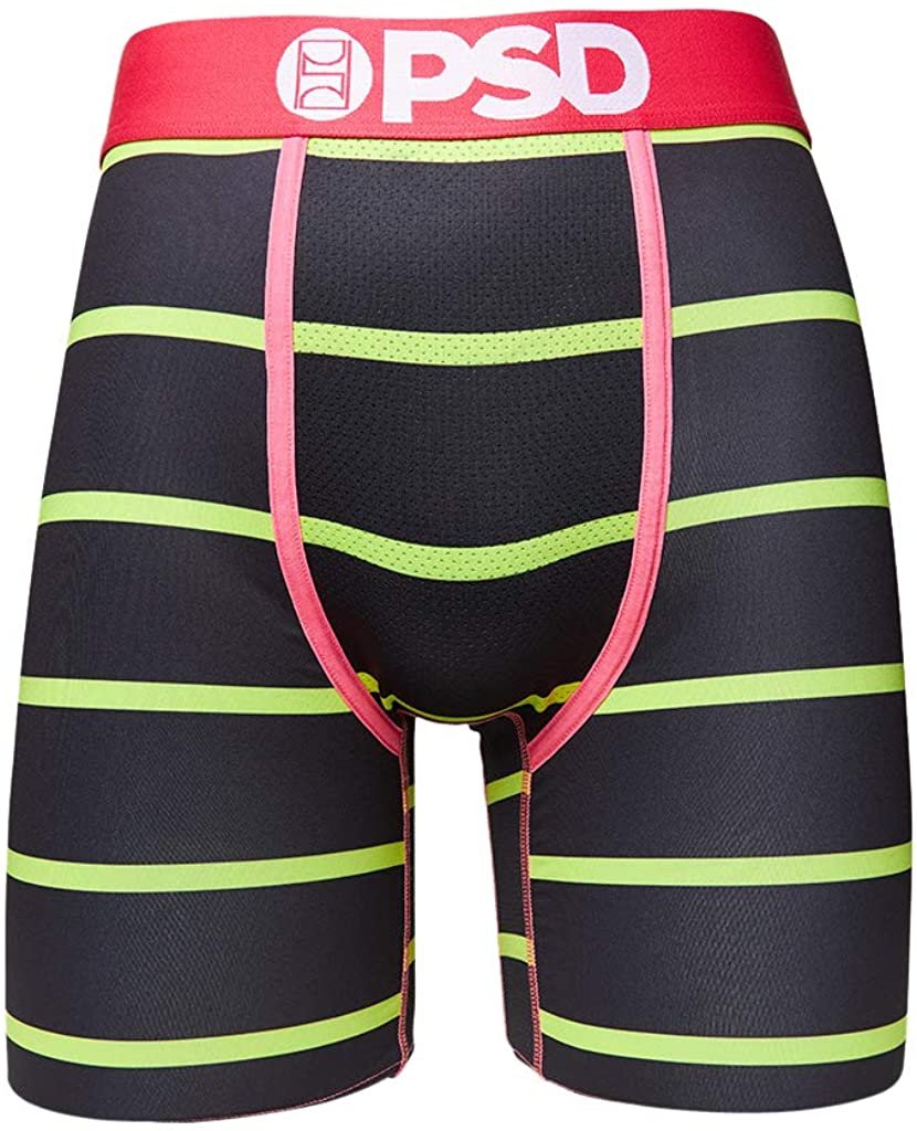 Black / Black and Neon Stripe PSD Underwear Men&