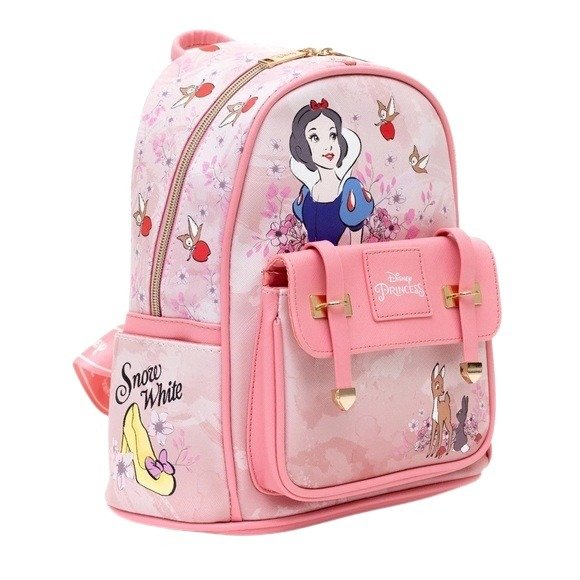 WondaPop Disney Snow White 11" Vegan Leather Mini Backpack - Angle